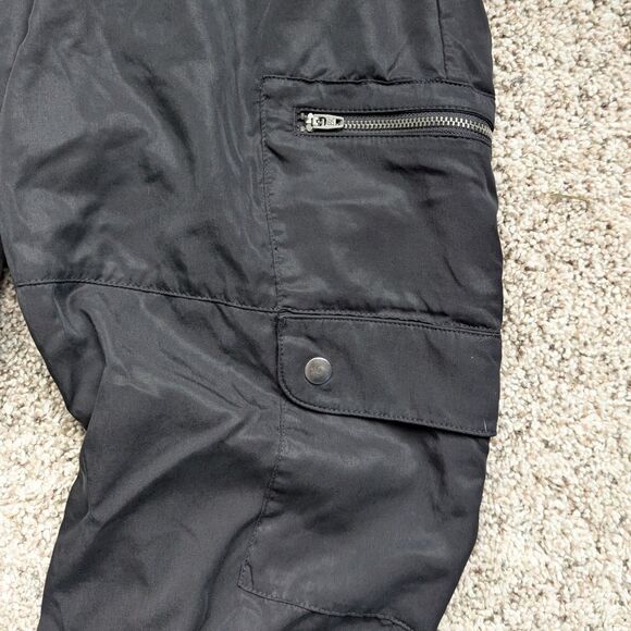 Banana Republic Factory Black Tencel Cargo Joggers | Women’s Medium Ankle Length - Picture 5 of 7